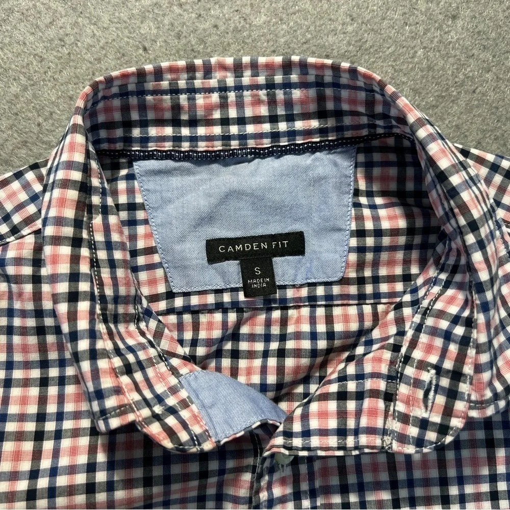 Banana Republic Camden Fit Shirt Men’s Small Check Button Up Long Sleeve